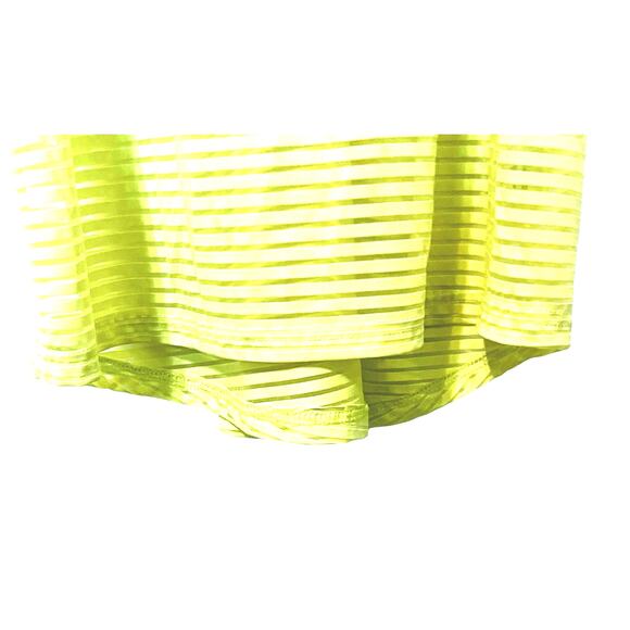 MARIKA TEK DRY WIK RACETBACK TANK TOP, WOMENS, XL, YELLOW & CLEAR MESH PINSTRIPE - Picture 6 of 9